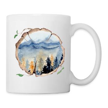 Wald Natur Naturliebhaber - Tasse - Weiß - Rechts