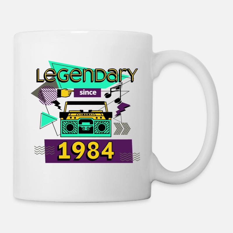 légendaire depuis 1984 - Mug blanc - blanc