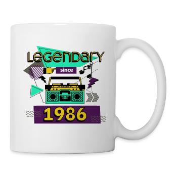 legendary since 1986 - Tasse - Weiß - Rechts