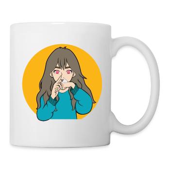COCAINE SNIFFING ANIME GIRL - Tasse - Weiß - Rechts