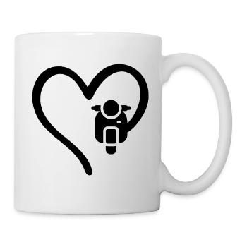 Scooter Heart Scooter - Mug - white - Right