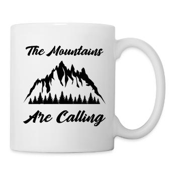 Les montagnes appellent - Mug blanc - blanc - Droite