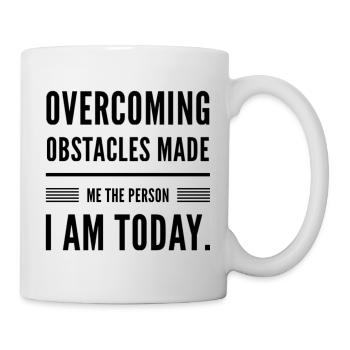 Overcoming Obstacles Motivation - Mug - white - Right