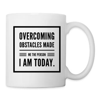 Overcoming Obstacles Motivation - Mug - white - Right