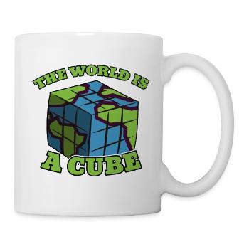 Cubing Speedcubing Cube Cuber Puzzle cadeau - Mug blanc - blanc - Droite