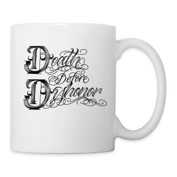 Blood Family Death befor Dishonor - Mug blanc - blanc - Droite