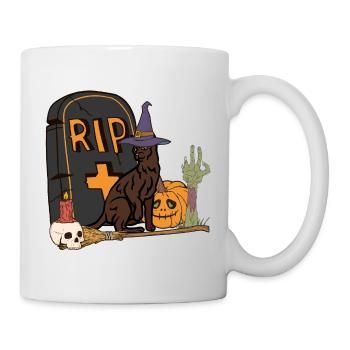 Süße und gruselige Havana Halloween Katze - Tasse - Weiß - Rechts