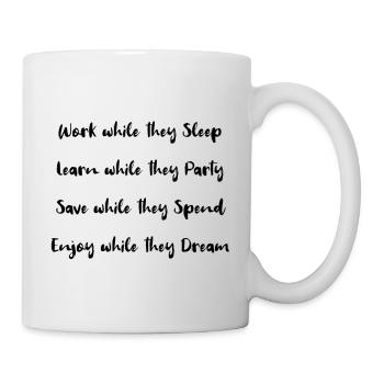 Travaillez pendant qu’ils dorment! - Mug blanc - blanc - Droite