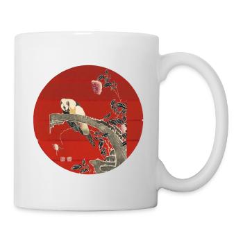 Japanische Kunst Vintage - Tasse - Weiß - Rechts