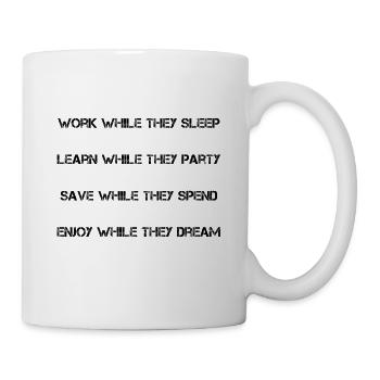 Travaillez pendant qu’ils dorment! - Mug blanc - blanc - Droite