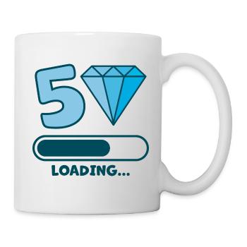 Faisceau de chargement du 50e anniversaire - Mug blanc - blanc - Droite
