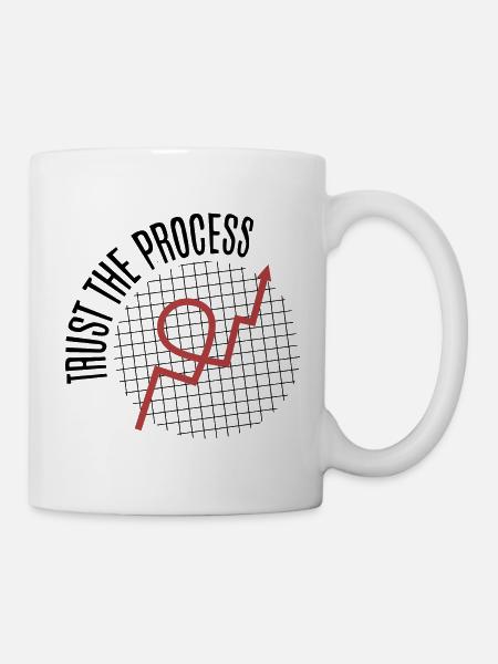 Trust The Process 📈 - Mug blanc - blanc