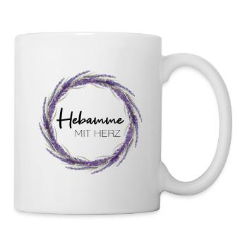 Hebamme mit Herz - Tasse - Weiß - Rechts