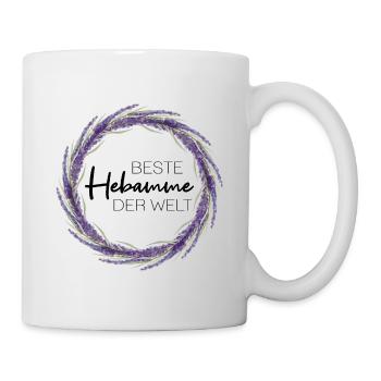 Beste Hebamme der Welt - Tasse - Weiß - Rechts