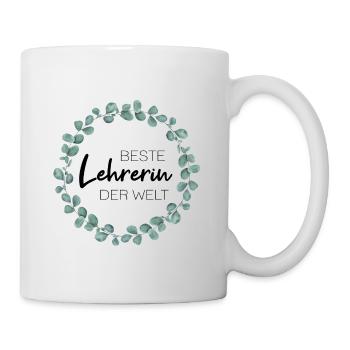 Beste Lehrerin der Welt - Tasse - Weiß - Rechts