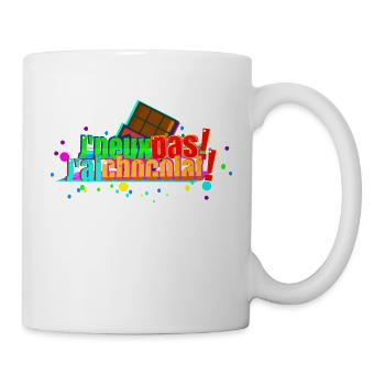 J'peux pas j'ai chocolat - Mug blanc - blanc - Droite