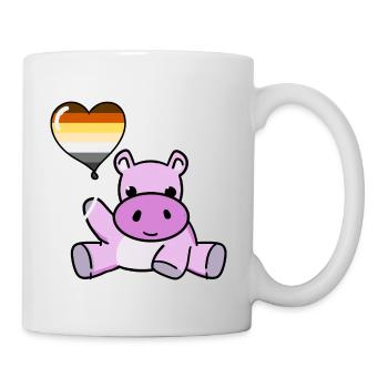Hippo Ballon Gay Bear Pride - Tasse - Weiß - Rechts