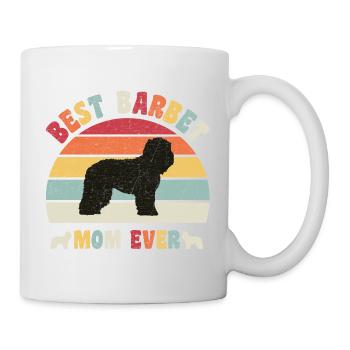 Best Barbet mom ever dog lovers vintage retro - Mug - white - Right