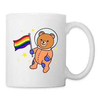 Gay Bear In Space Gay Pride Gift - Mug - white - Right