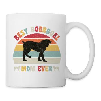 Meilleure maman Boerboel jamais amateurs de chiens vintage rétro - Mug blanc - blanc - Droite