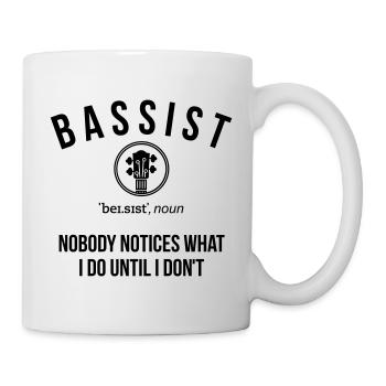 Bassiste personne ne remarque ce que je fais - Mug blanc - blanc - Droite