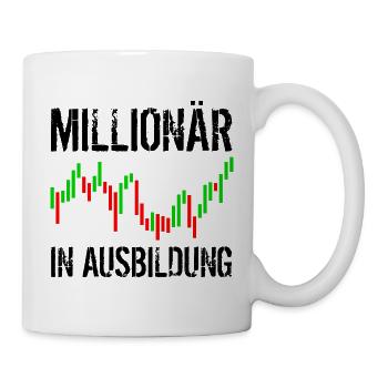 Millionär in Ausbildung - Tasse - Weiß - Rechts