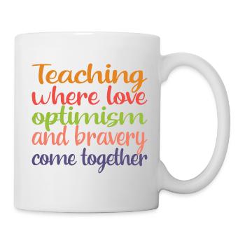 Teaching Quote - Cooler Spruch Für Lehrer - Tasse - Weiß - Rechts