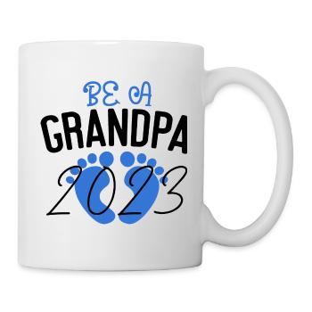 Werdender Opa 2023, 2023 werde ich Opa, 2023 Opa - Tasse - Weiß - Rechts