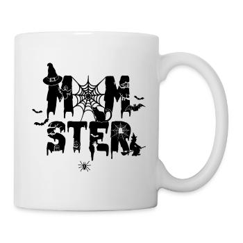 Momster - Mama Monster Mutter Halloween Kostüm - Tasse - Weiß - Rechts