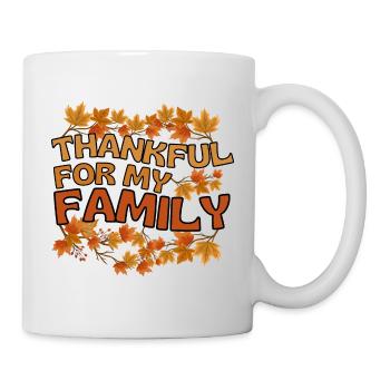 Merci pour ma famille Autumn Family Merci - Mug blanc - blanc - Droite