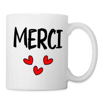 THANK YOU. THANKS. THANK YOU. ANNIVERSARY. BIRTH. - Mug - white - Right