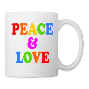 Peace and love - Mug - white - Right