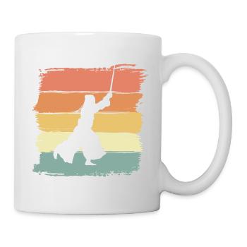 Kendo martial arts vintage retro - Mug - white - Right