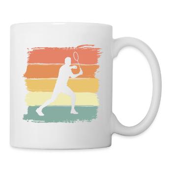 Badminton Retro Vintage Badminton Gift - Mug - white - Right