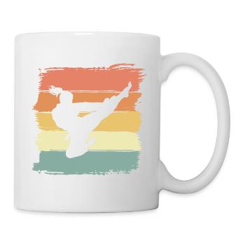 Frauen Taekwondo Kampfsport vintage retro - Tasse - Weiß - Rechts