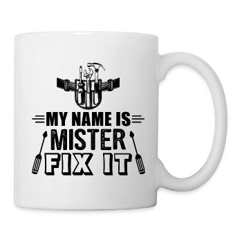 Monsieur réparez-le, L’artisan qui peut tout faire - Mug blanc - blanc - Droite