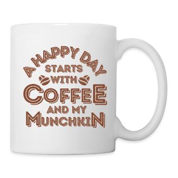 Munchkin Katze Kaffee Cafe - Tasse - Weiß - Rechts