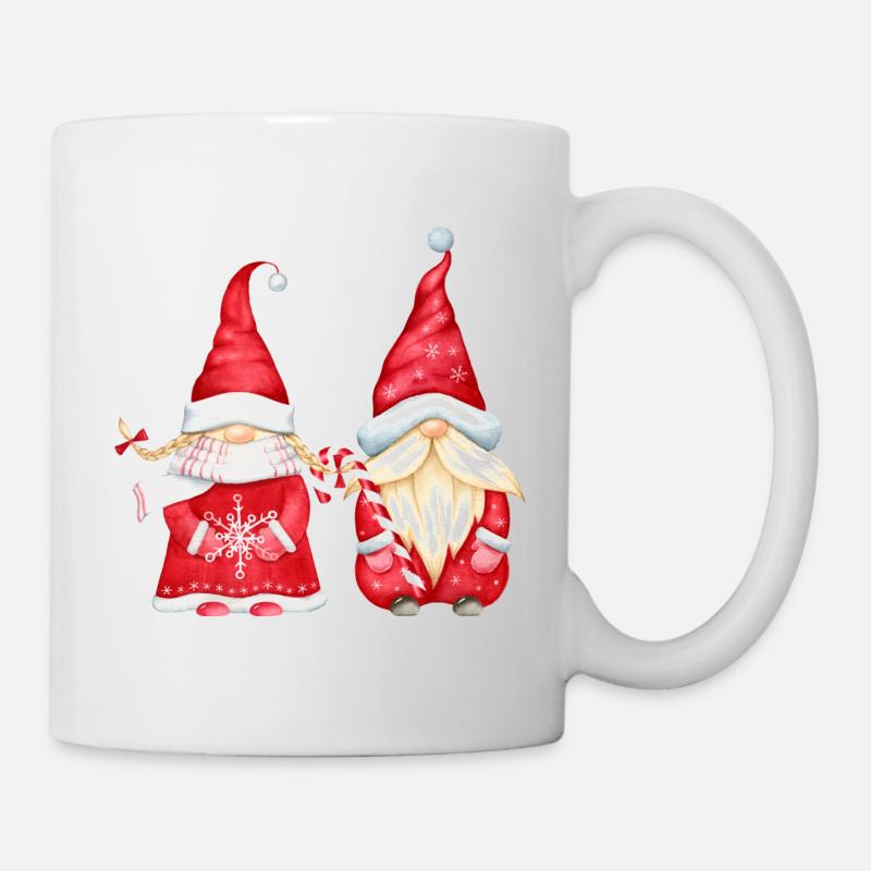 Noël - Joyeux Noël - Elfes - Mug blanc - blanc