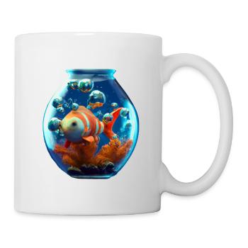 Goldfish in a fishbowl - Mug - white - Right