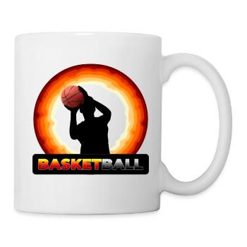 Basketball - Tasse - Weiß - Rechts