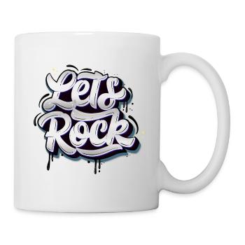 Let's Rock - Tasse - Weiß - Rechts