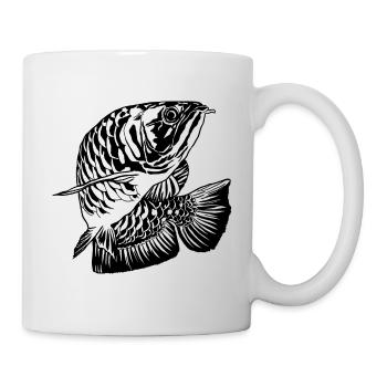 Arowana Fish Graphic Fishes Lover Fishing Gear - Mug - white - Right