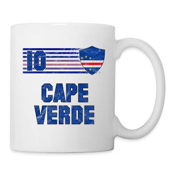 Kap Verde Fußball Mannschaft - Tasse - Weiß - Rechts