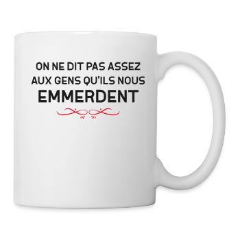 Vous M'emmerdez ! Cadeau Drôle Homme - Mug blanc - blanc - Droite