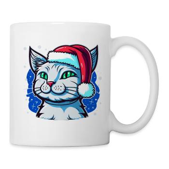 Illustration de chat de l’Avent mignon, l’Avent idéal - Mug blanc - blanc - Droite