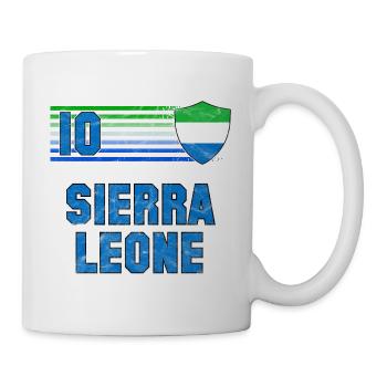 Sierra Leone Fußball Mannschaft - Tasse - Weiß - Rechts