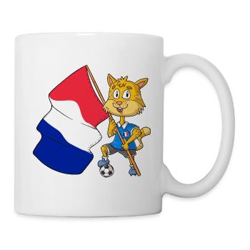 France Fan Cat - Mug - white - Right