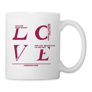 LOVE - yourself - Mug - white - Right