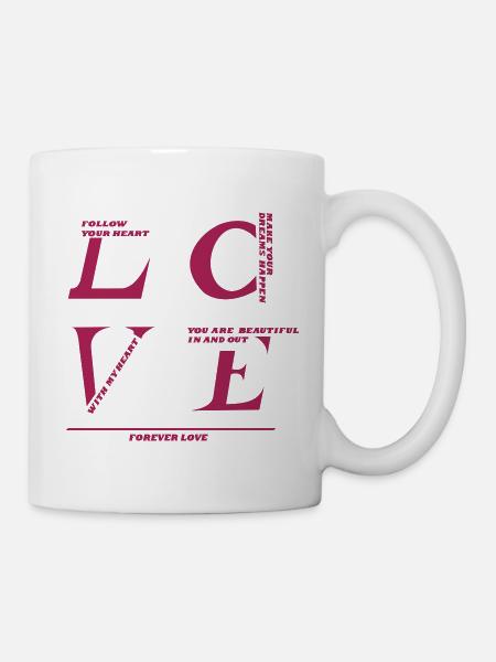 LOVE - yourself - Tasse - Weiß