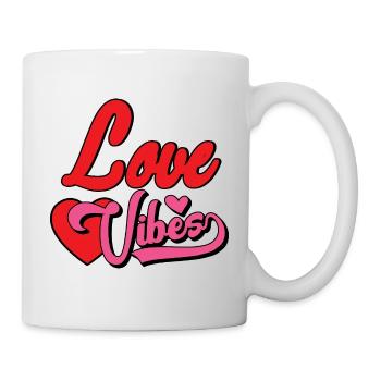 Love Vibes - Tasse - Weiß - Rechts